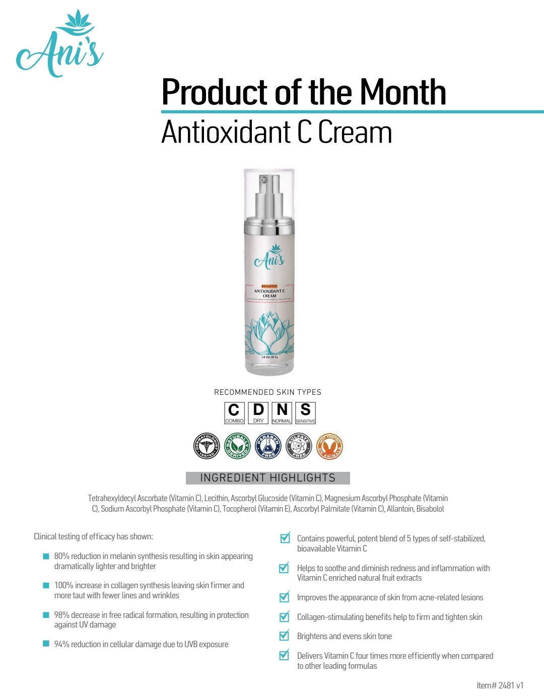 ANTIOXIDANT C CREAM