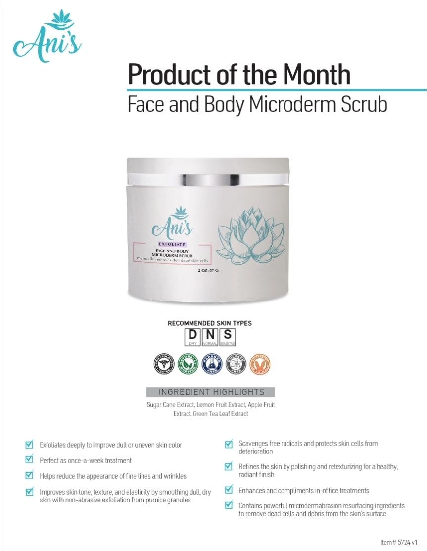 FACE AND BODY MICRODERM SCRUB