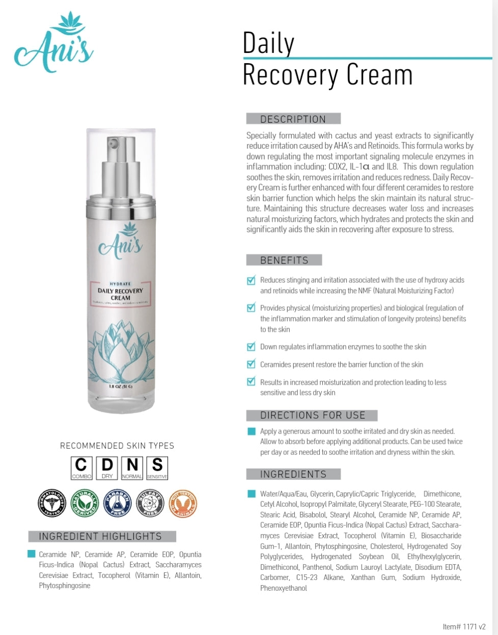 DAILY RECOVERY CREAM
