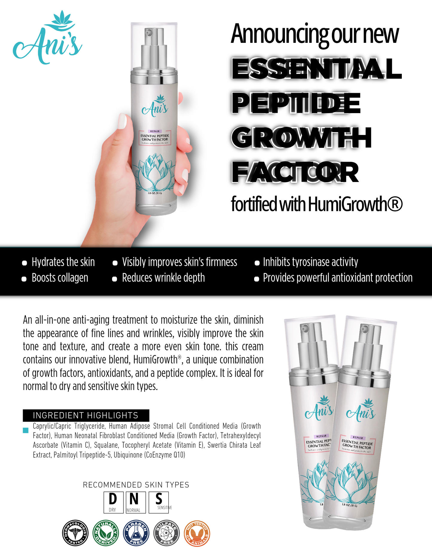 ESSENTIAL PEPTIDE GROWTH FACTOR