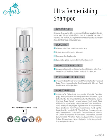 Ultra Replenishing
Shampoo