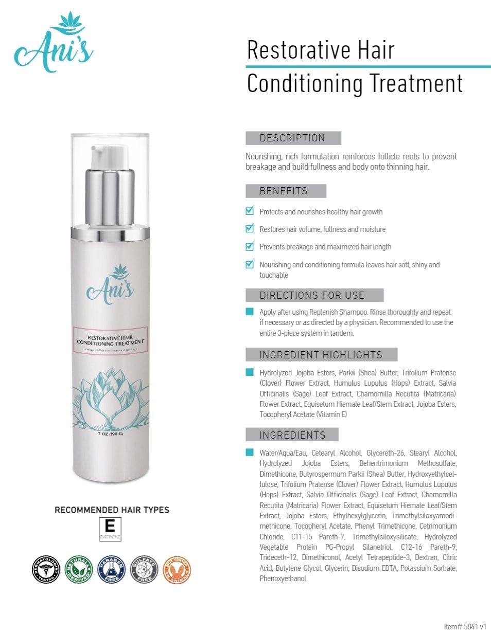 Restorative Hair
Conditioning Treatment