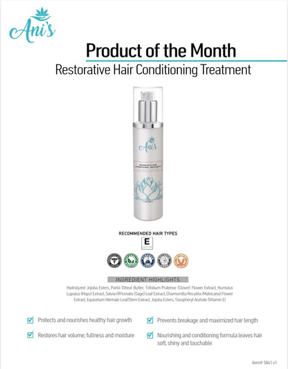 Restorative Hair
Conditioning Treatment