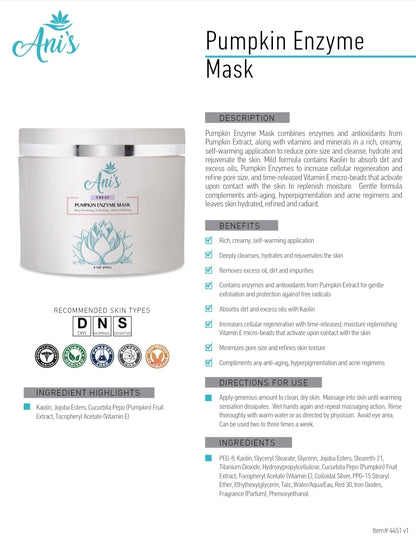 Pumpkin Enzyme
Mask