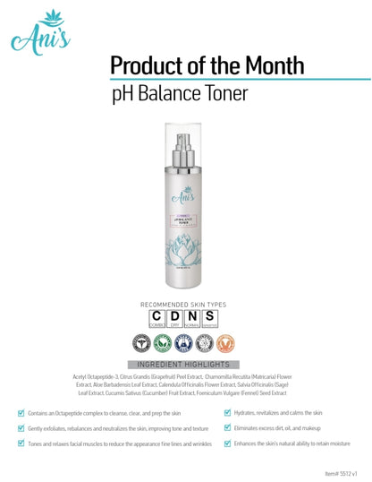 pH Balance
Toner