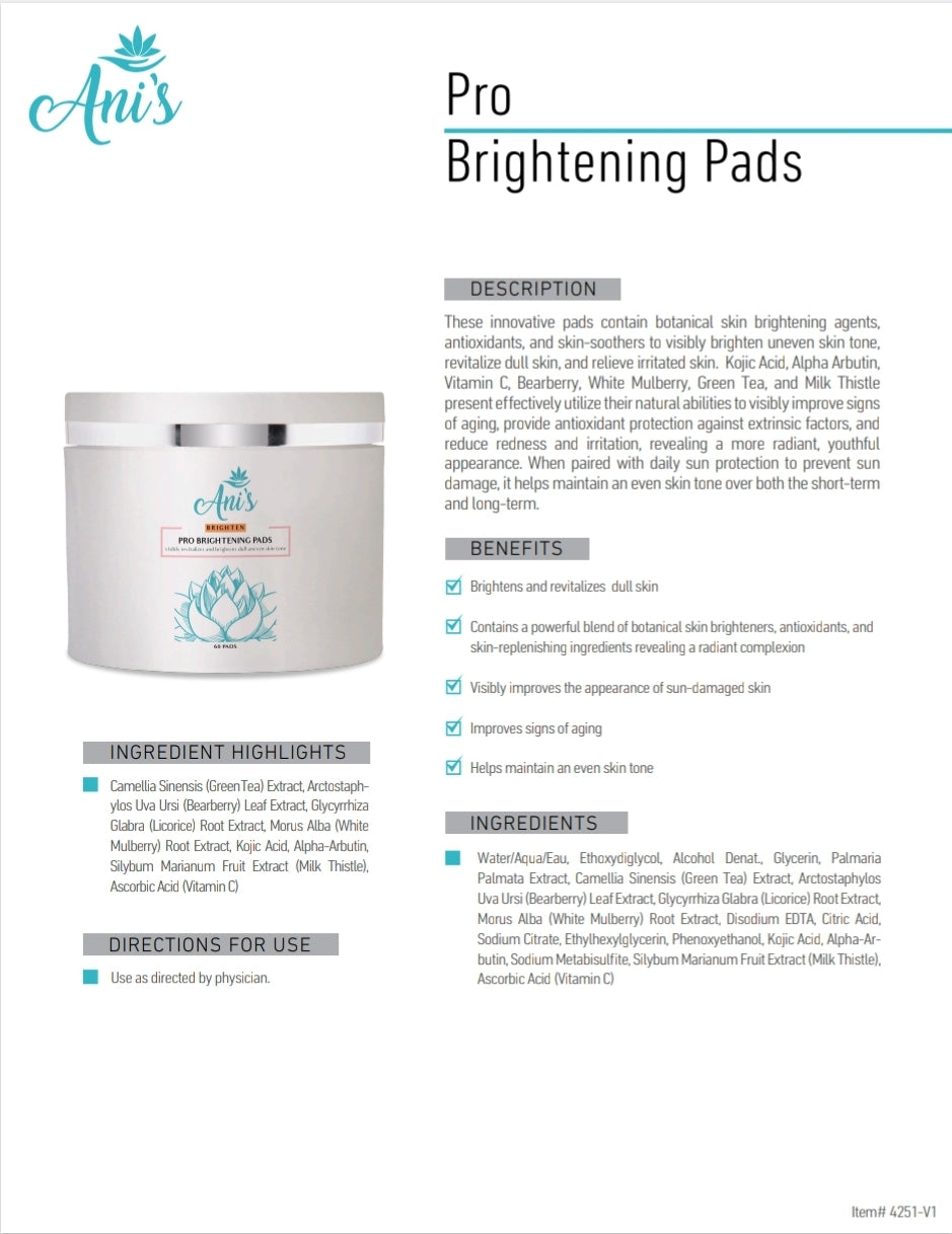 Pro 
Brightening Pads