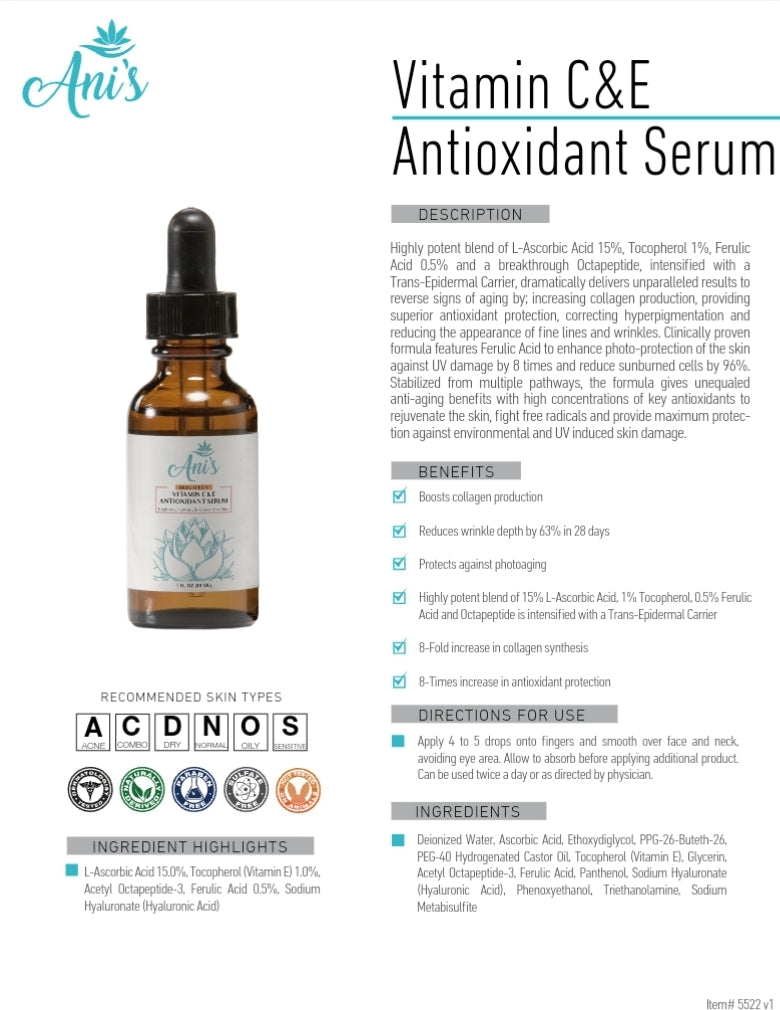 Vitamin C&E Antioxidant Serum
