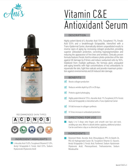 Vitamin C&E Antioxidant Serum