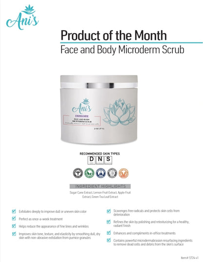 FACE AND BODY MICRODERM SCRUB