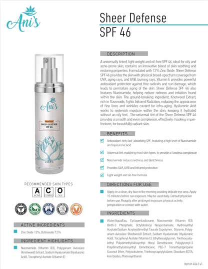 SHEER DEFENSE SPF 46