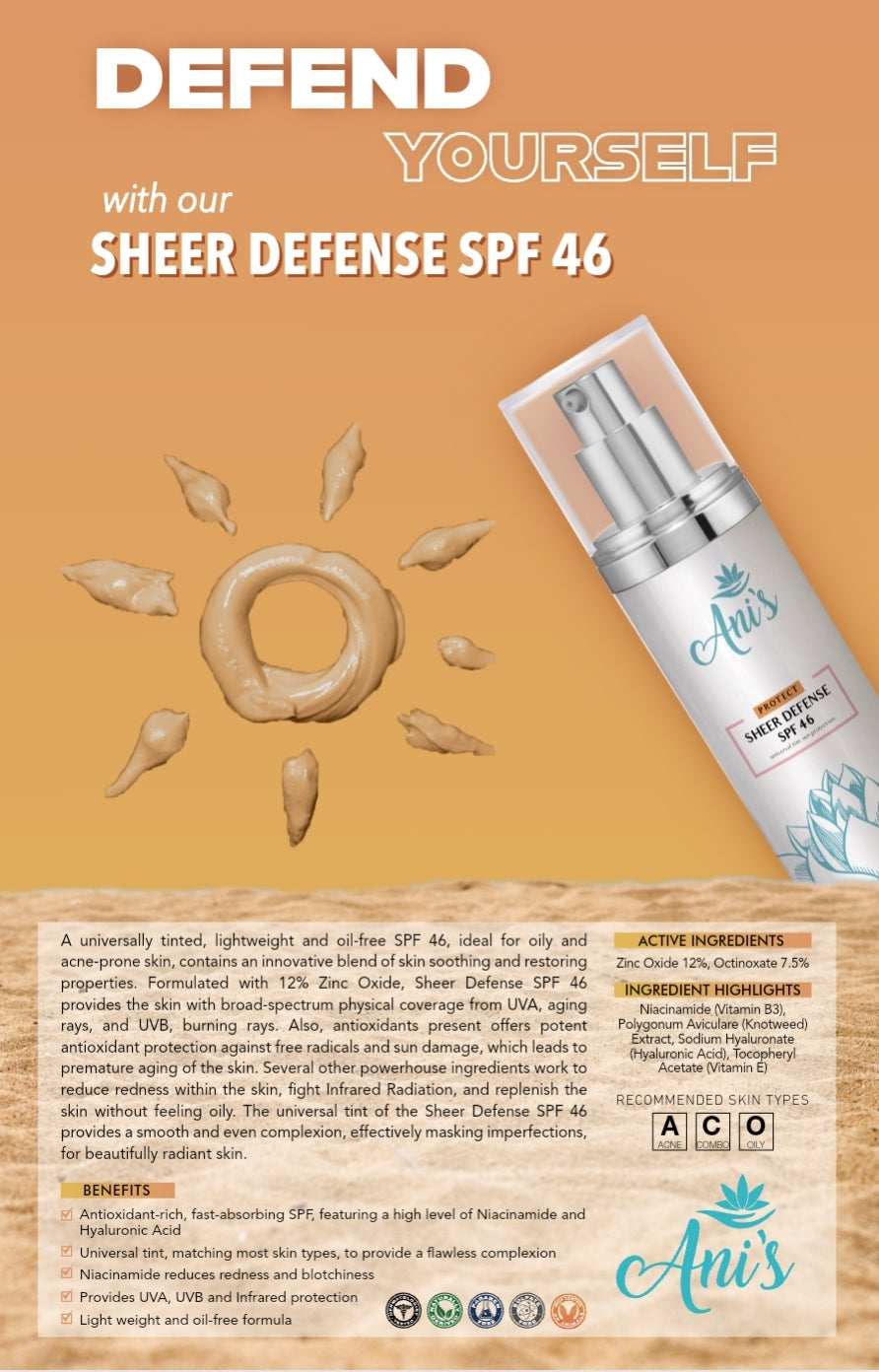SHEER DEFENSE SPF 46