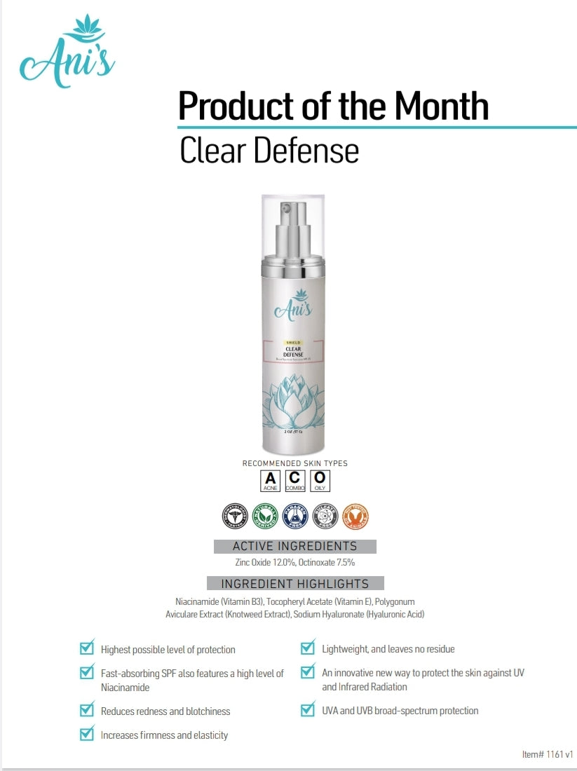 SHIELD CLEAR DEFENSE SPF 45