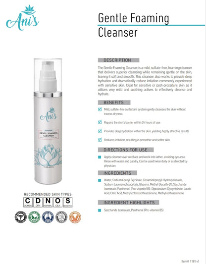 GENTLE FOAMING CLEANSER